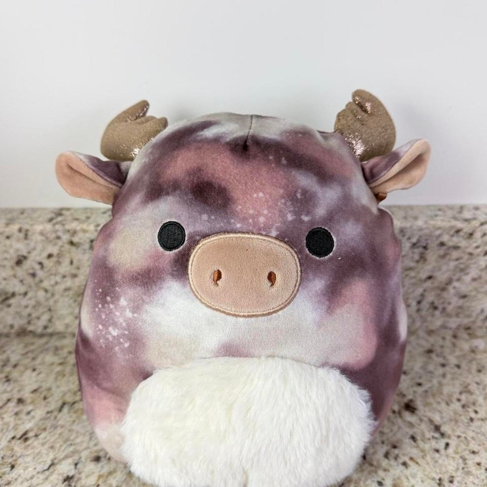 Squishmallow Galaxy Cow Plush Adorable Soft